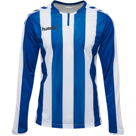 Hummel Long Sleeve Mens Top Football Jersey Blue White