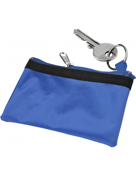 Porte-clés nylon Sheridan anneau métallique et fermeture éclair