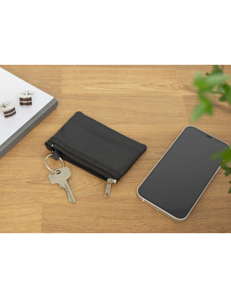 Porte-clés nylon Sheridan anneau métallique et fermeture éclair