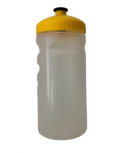 Gourde transparente plastique  500 ml bouchon jaune