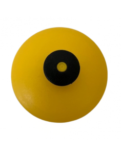 Gourde transparente plastique  500 ml bouchon jaune 2