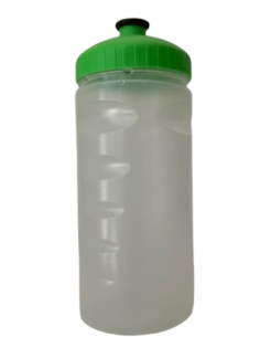 Gourde transparente plastique  500 ml bouchon  vert