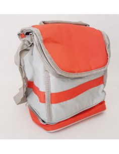 Sac isotherme orange et gris