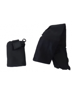 Sac pliable noir avec texte 2