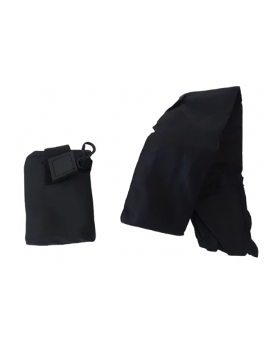 Sac pliable noir avec texte