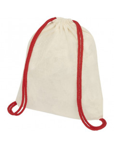 Sac à dos à cordon “Oregon” en coton naturel 100 g/m²