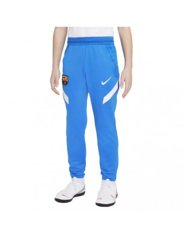 Pantalon de football enfant Nike Barcelone Training 2021-22 bleu respirant