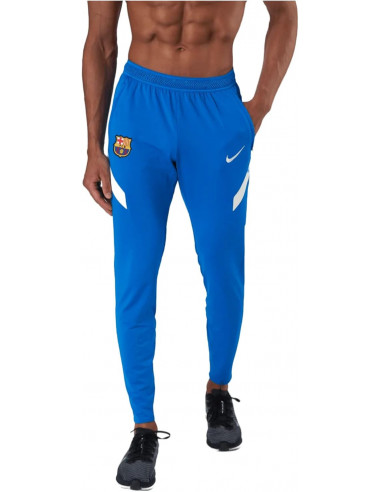 Pantalon de football enfant Nike Barcelone Training 2021-22 bleu respirant