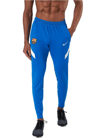 Pantalon de football enfant Nike Barcelone Training 2021-22 bleu respirant