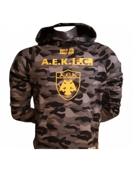 Haut à capuche camouflage AEK Athens Capelli 2019-20