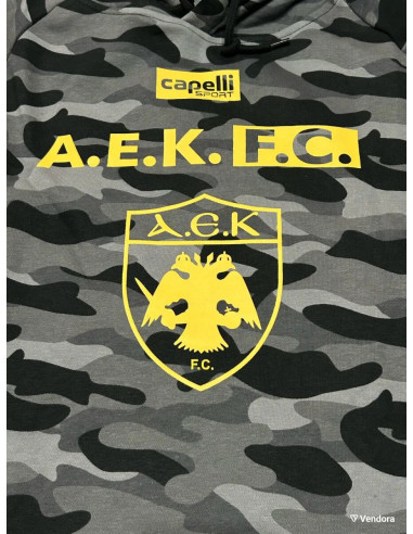 Haut à capuche camouflage AEK Athens Capelli 2019-20