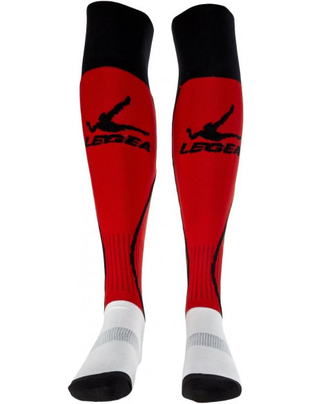LEGEA Gold Pro – Chaussettes Sport (Rouge/Noir) en 34-39