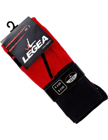 LEGEA Gold Pro – Chaussettes Sport (Rouge/Noir) en 34-39