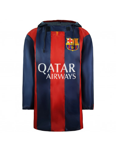 Poncho de Pluie – FC Barcelone – Enfant – Bleu & Rouge – Capuche – Imperméable