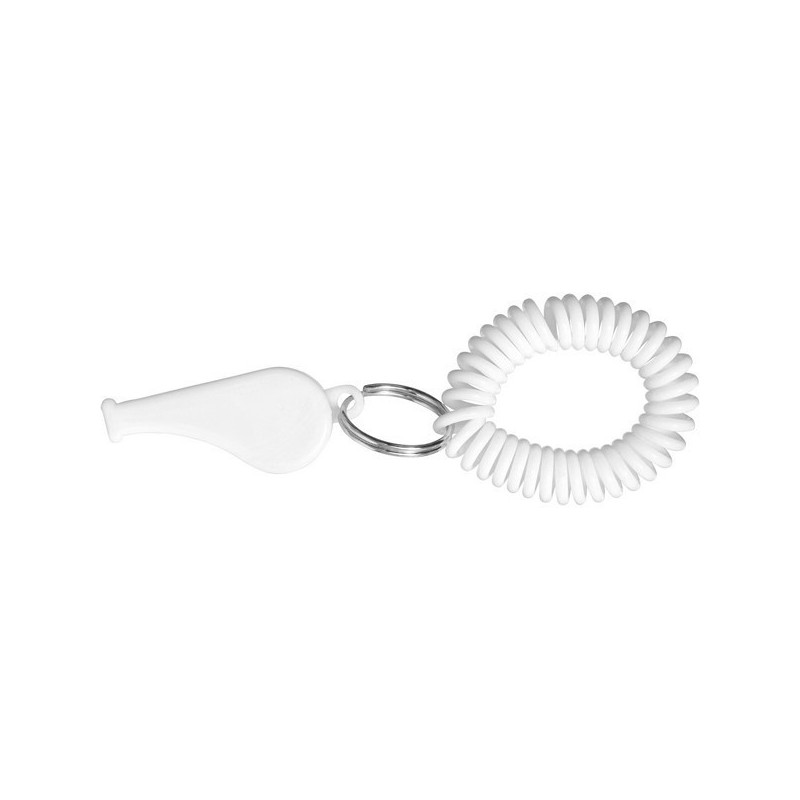 Sifflet en plastique avec cordon spiralé