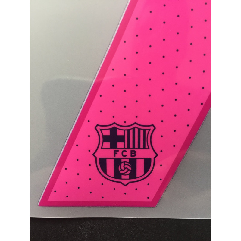 2016-17 Barcelona Away Junior Name Set Suárez 9