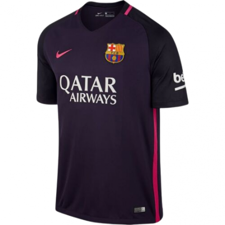 2016-17 Barcelona Away Junior Name Set Suárez 9
