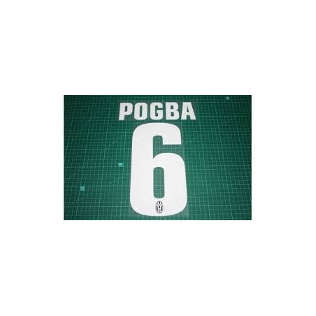2012-14 Juventus Away/Third Black Junior Namesets POGBA 6